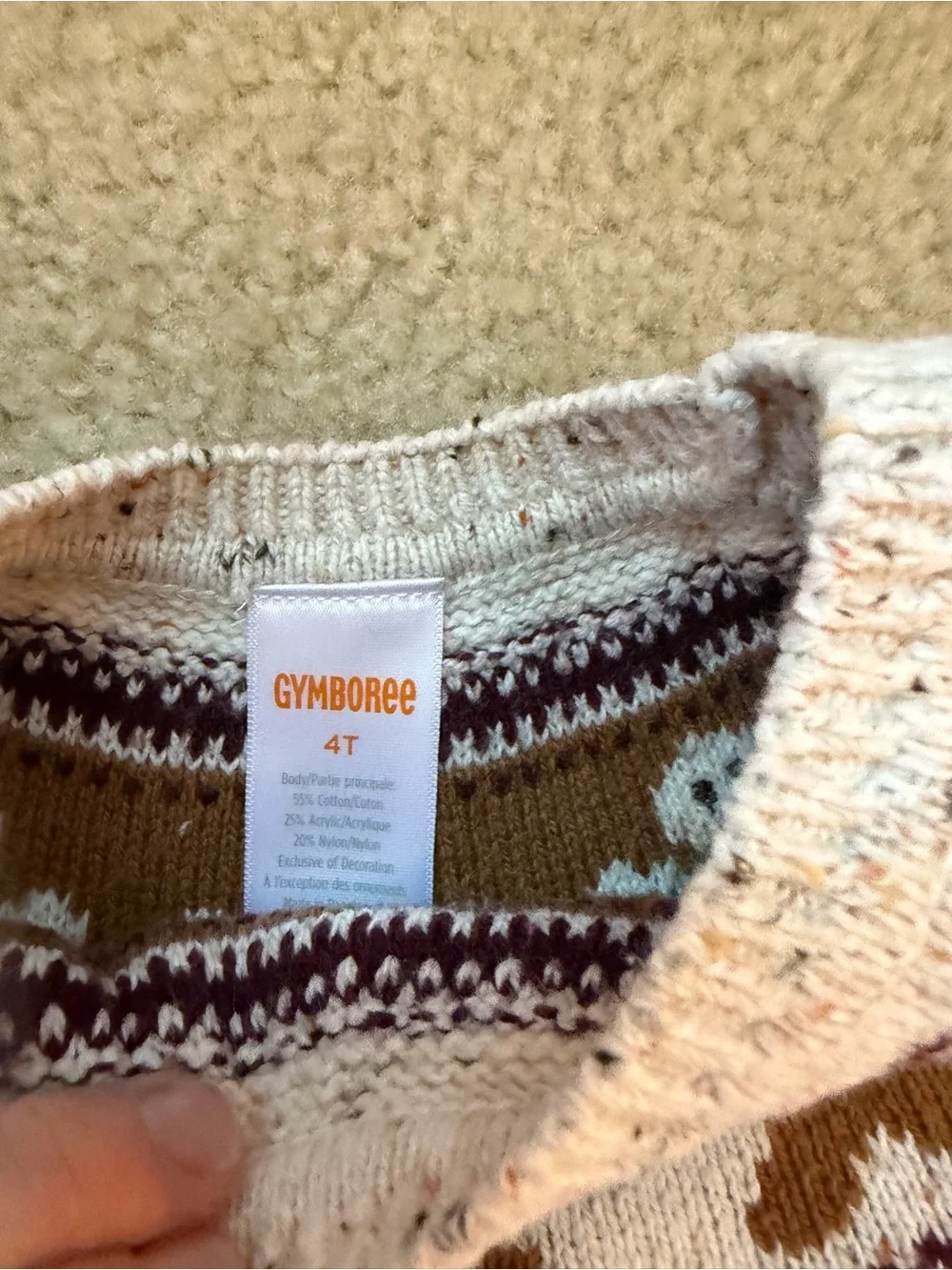 Gymboree girls gingerbread sweater dress 4T